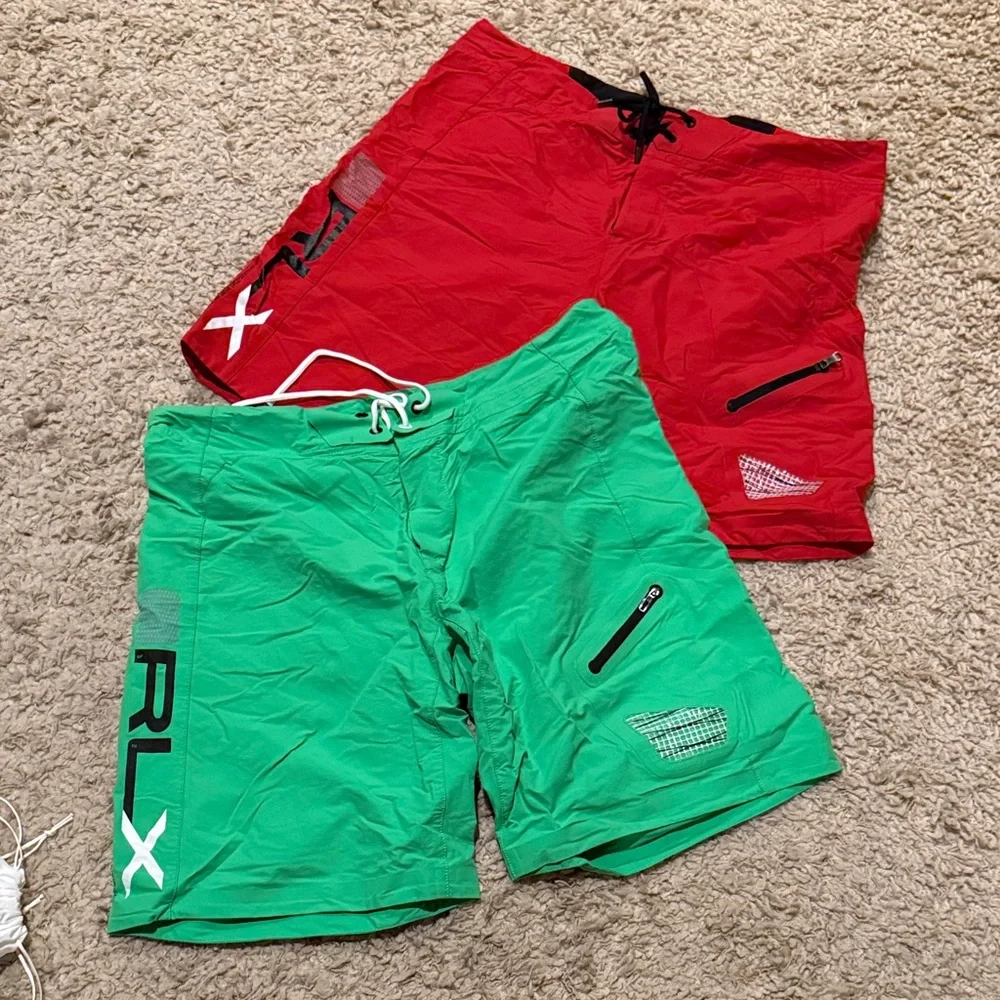Set of 2 RLX Ralph Lauren Men’s Swim Trunks Swimsuits XL